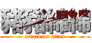 豬豬綿綿 (attack on titan)