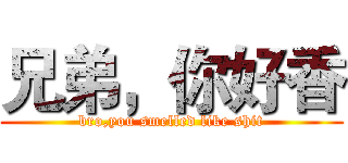 兄弟，你好香 (bro,you smelled like shit)