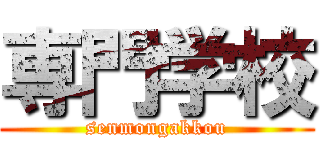 専門学校 (senmongakkou)