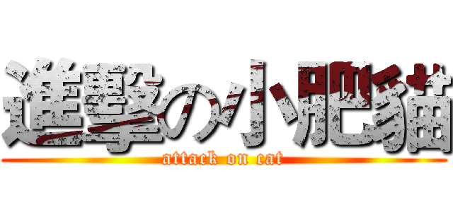 進擊の小肥貓 (attack on cat)