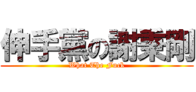 伸手黨の謝秉剛 (What The Fuck)