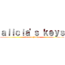 ａｌｉｃｉａ'ｓ ｋｅｙｓ (Guren no Yumiya)