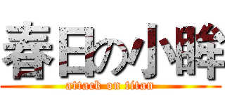 春日の小眸 (attack on titan)