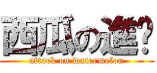 西瓜の進擊 (attack on watermelon)