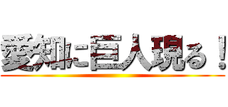 愛知に巨人現る！ ()