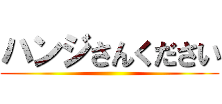 ハンジさんください ()