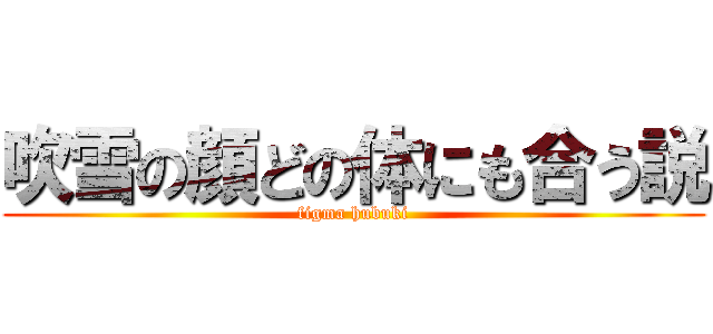 吹雪の顔どの体にも合う説 (figma hubuki)