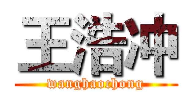 王浩冲 (wanghaochong)