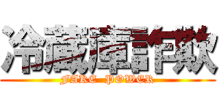 冷蔵庫詐欺 (FAKE  POWER)