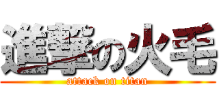 進撃の火毛 (attack on titan)