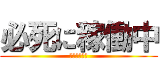 必死に稼働中 (稼働病への道)