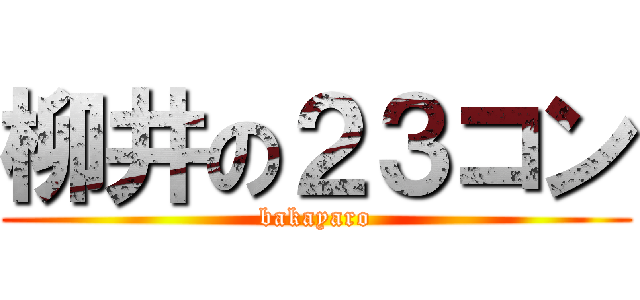 柳井の２３コン (bakayaro)