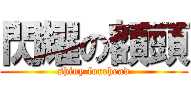 閃耀の額頭 (shiny forehead)