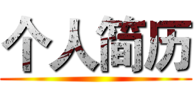 个人简历 ()