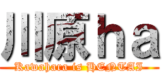 川原ｈａ (Kawahara is HENTAI)