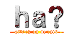 ｈａ？ (attack on pennis)