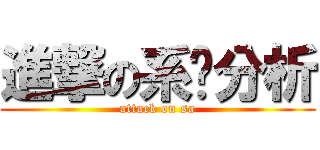 進撃の系统分析 (attack on sa)