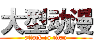 大型动漫 (attack on titan)