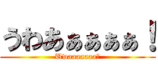 うわあぁぁぁぁ！ (Uwaaaaaaa！)