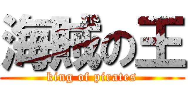 海賊の王 (king of pirates)
