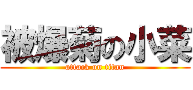 被爆菊の小菜 (attack on titan)