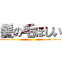 髪の毛ほしい ()