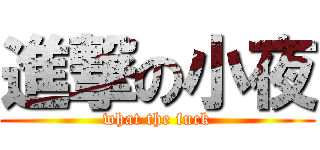 進撃の小夜 (what the fuck)