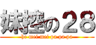 妹控の２８ (he mei mei pa pa pa)