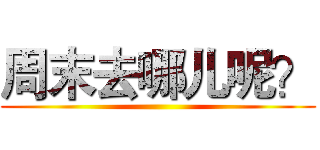 周末去哪儿呢？ ()