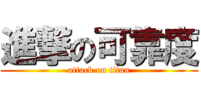 進撃の可靠度 (attack on titan)