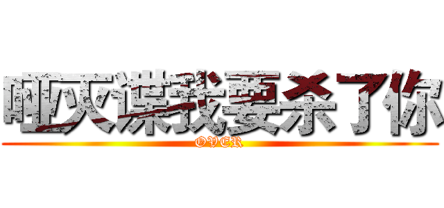 哑灭谍我要杀了你 (OVER)