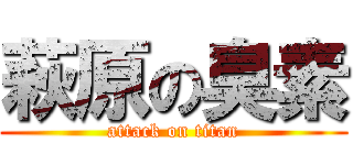 萩原の臭素 (attack on titan)