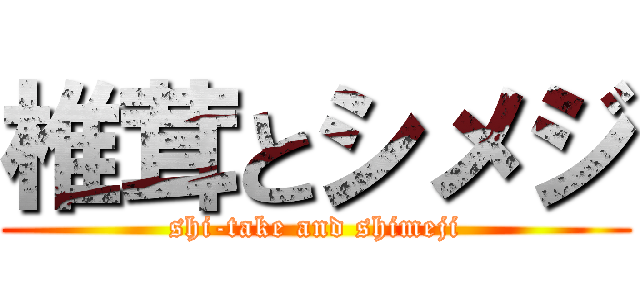 椎茸とシメジ (shi-take and shimeji)