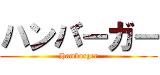 ハンバーガー (Hamburger)