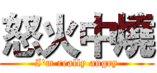 怒火中燒 (I'm really angry)