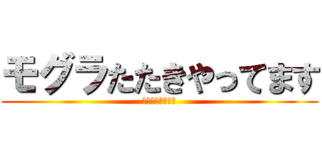 モグラたたきやってます (ぜひ来てください)
