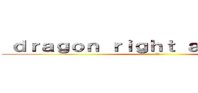  ｄｒａｇｏｎ ｒｉｇｈｔ ａｎｄ ｗｒｏｎｇ (竜正)