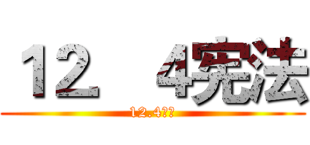 １２．４宪法 (12.4宪法)