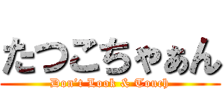 たつこちゃぁん (Don’t Look & Touch)