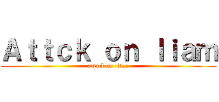 Ａｔｔｃｋ ｏｎ ｌｉａｍ (attack on titan)