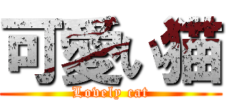 可愛い猫 (Lovely cat)