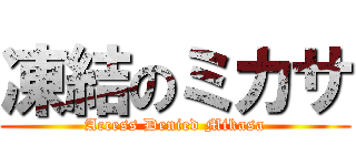 凍結のミカサ (Access Denied Mikasa)