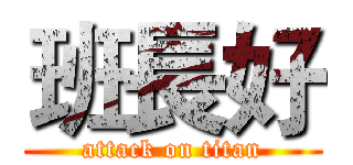 班長好 (attack on titan)