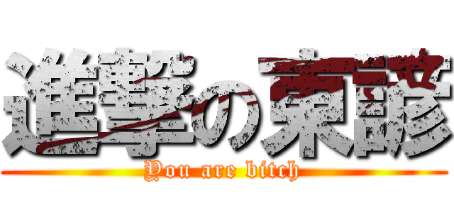 進撃の東諺 (You are bitch)