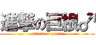 進撃の巨根♂ (attack on penis)