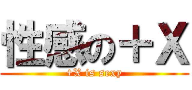 性感の＋Ｘ (+X is sexy)