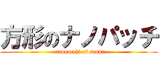 方形のナノパッチ ( nanopacchi of square)