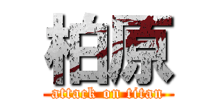 柏原 (attack on titan)