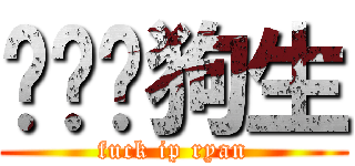 屌你啦狗生 (fuck ip ryan)