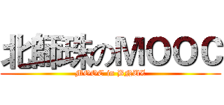 北師珠のＭＯＯＣ (MOOC in BNUZ)